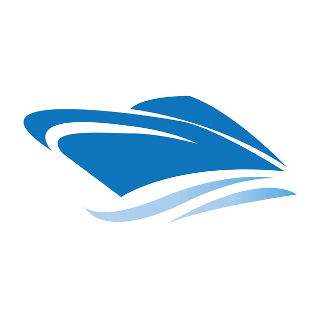 plantilla de diseño vectorial del icono del logotipo del barco