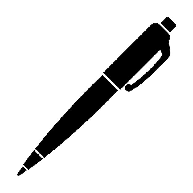 plantilla de diseño vectorial del icono del logotipo del bolígrafo