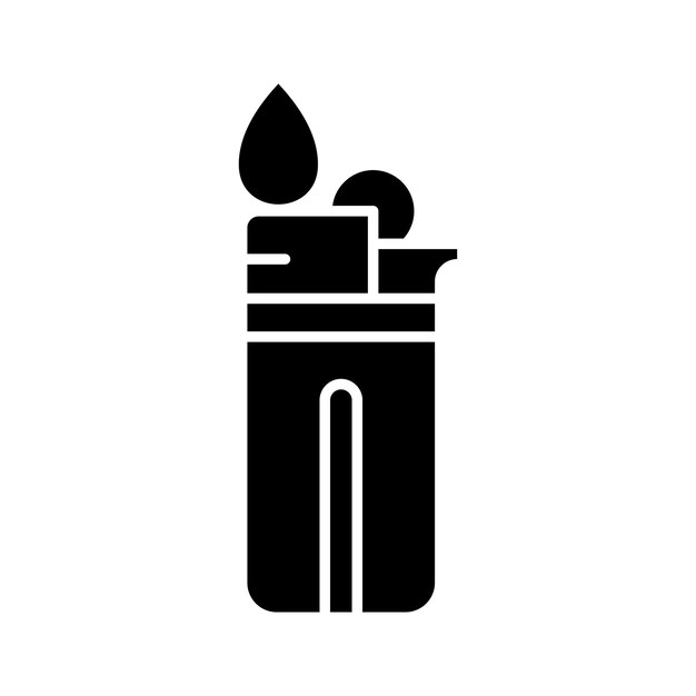 plantilla de diseño vectorial de icono más ligero en fondo blanco