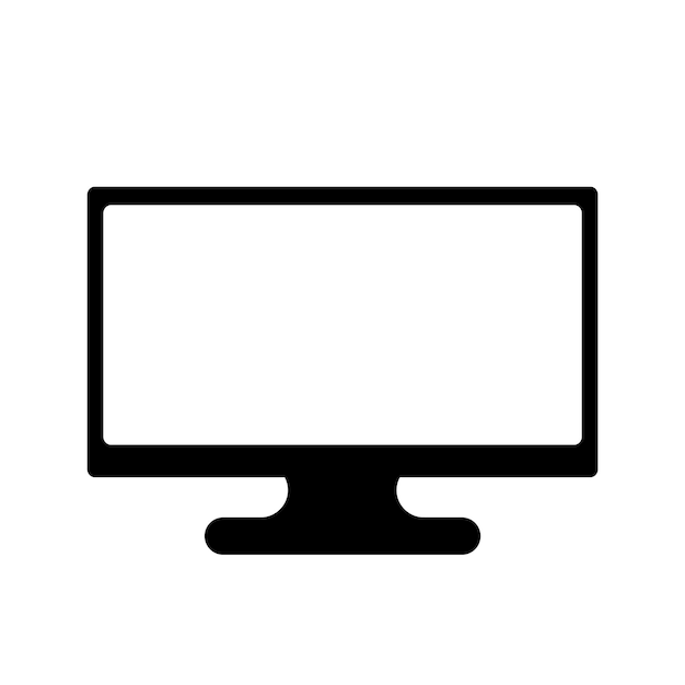 plantilla de diseño vectorial de icono de monitor