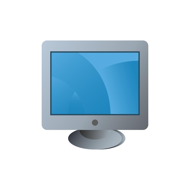 plantilla de diseño vectorial de icono de monitor