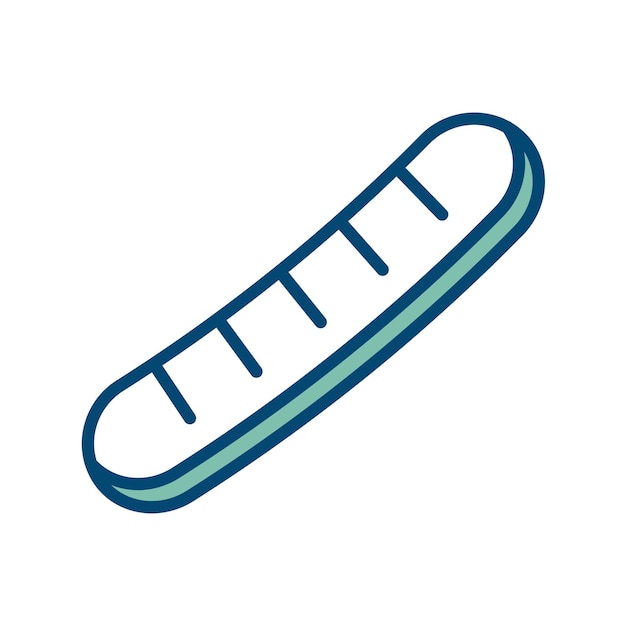 plantilla de diseño vectorial de icono de pan con fondo blanco