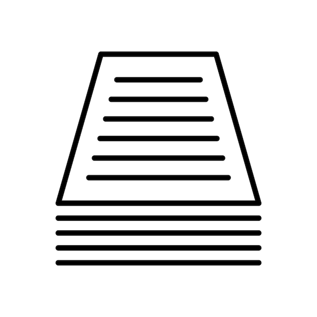 plantilla de diseño vectorial de icono de papel