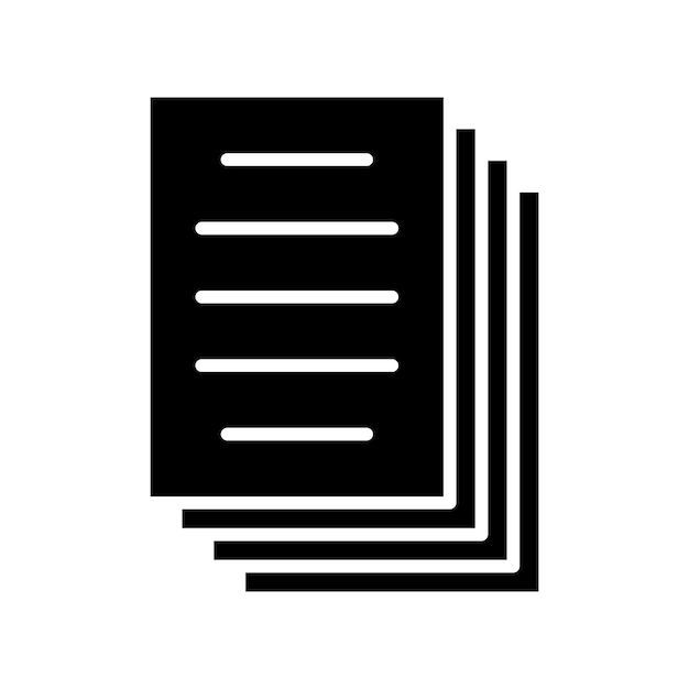 plantilla de diseño vectorial de icono de papel