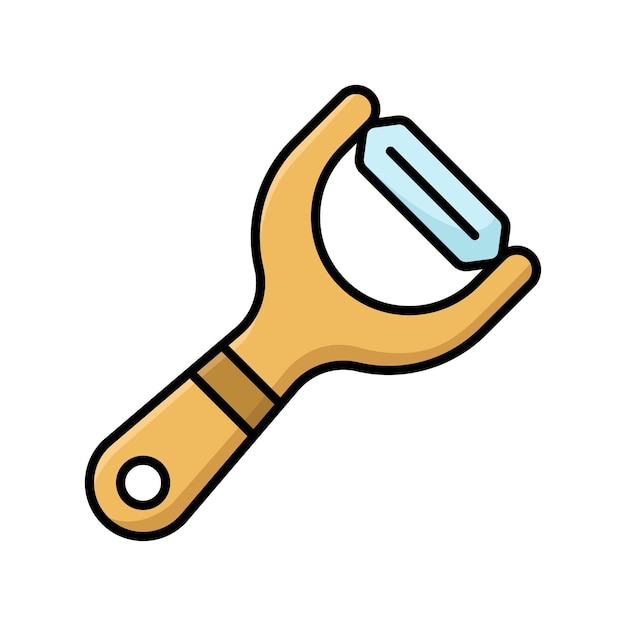 plantilla de diseño vectorial de icono de peeler simple y limpia