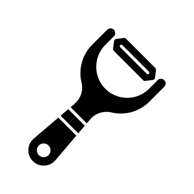 plantilla de diseño vectorial de icono de peeler simple y limpia