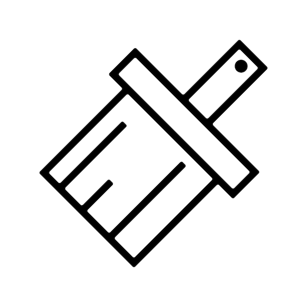 plantilla de diseño vectorial de icono de pincel de pintura