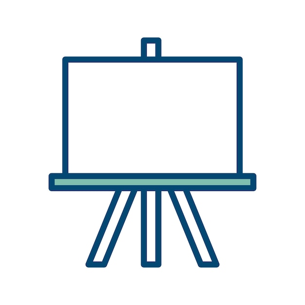 plantilla de diseño vectorial de icono de pizarra en fondo blanco