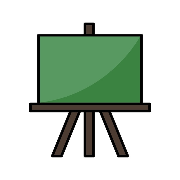 plantilla de diseño vectorial de icono de pizarra en fondo blanco