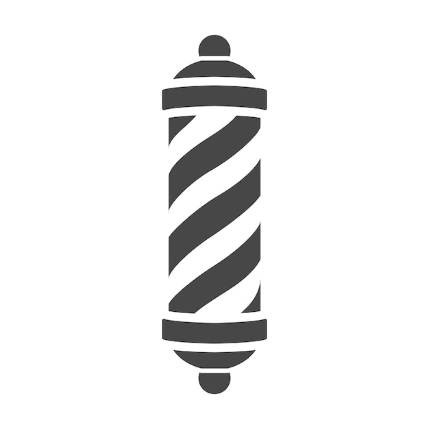 plantilla de diseño vectorial del icono del poste de barbero