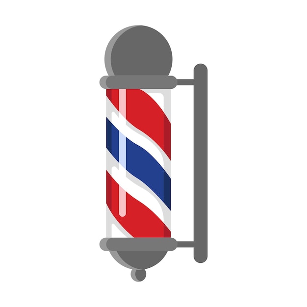 plantilla de diseño vectorial del icono del poste de barbero