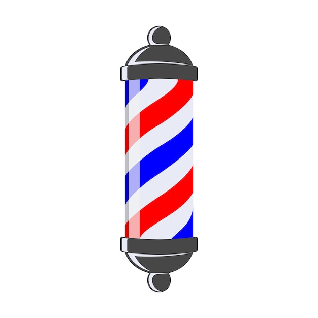 plantilla de diseño vectorial del icono del poste de barbero