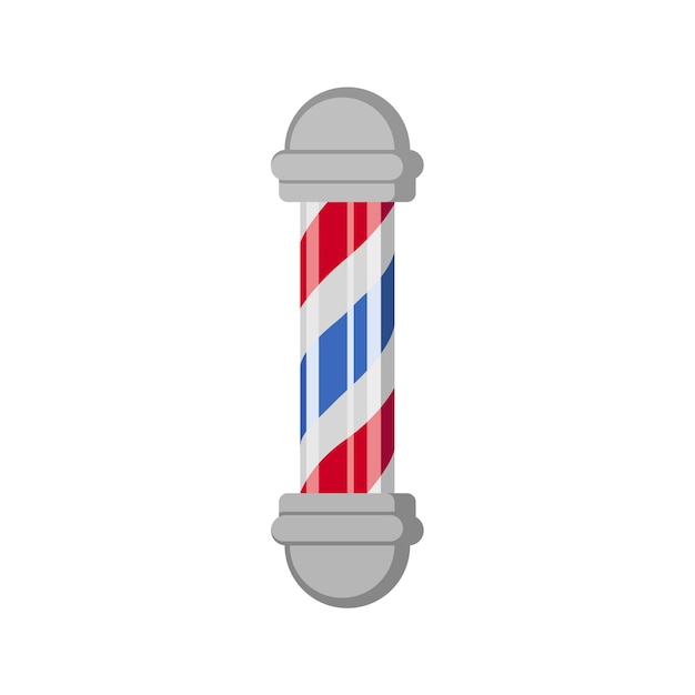 plantilla de diseño vectorial del icono del poste de barbero