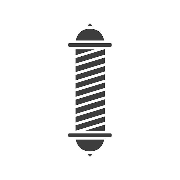 plantilla de diseño vectorial del icono del poste de barbero