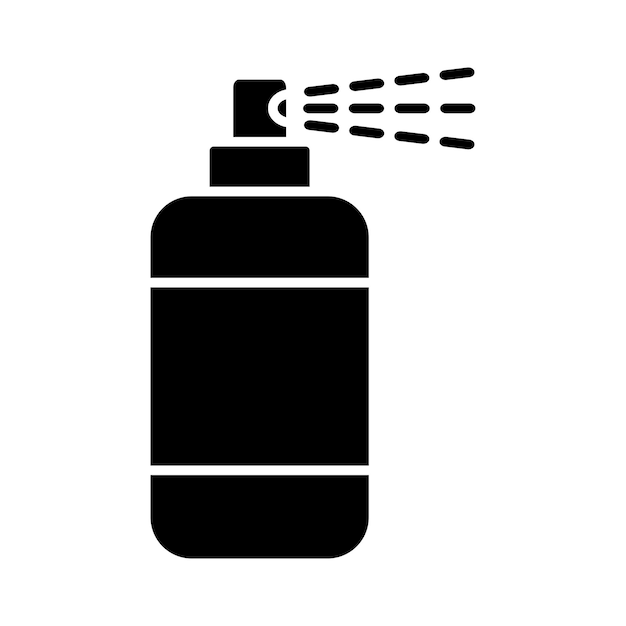 plantilla de diseño vectorial de icono de pulverización en fondo blanco