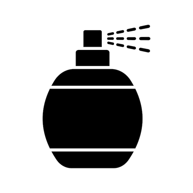plantilla de diseño vectorial de icono de pulverización en fondo blanco