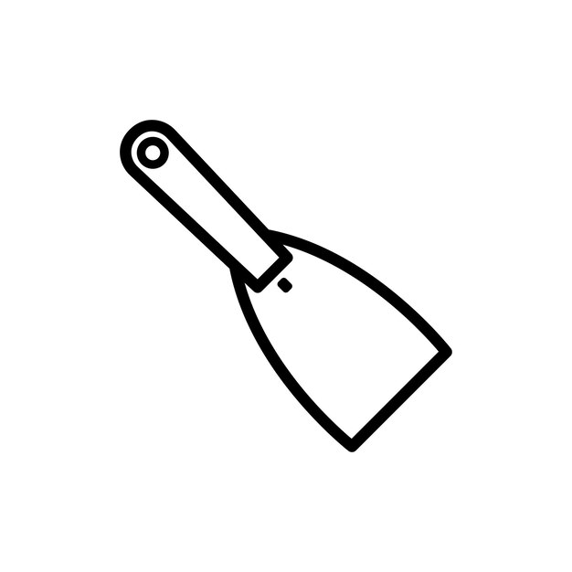 plantilla de diseño vectorial de icono de raspador