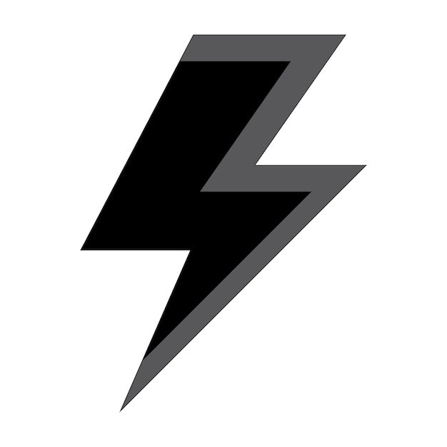 plantilla de diseño vectorial de icono de rayo del logotipo