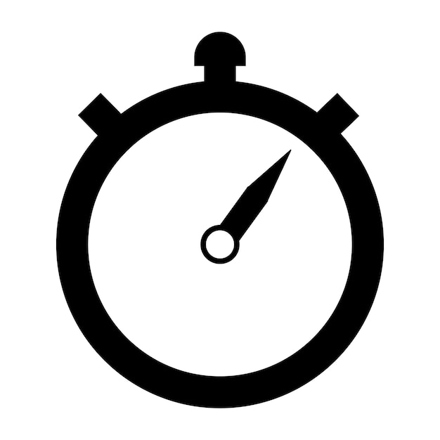 plantilla de diseño vectorial del icono del reloj de parada
