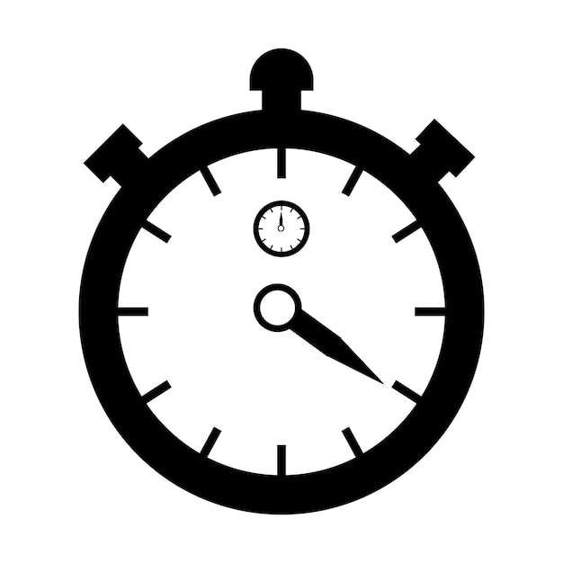 plantilla de diseño vectorial del icono del reloj de parada