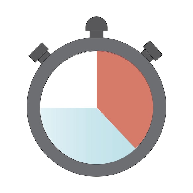 plantilla de diseño vectorial del icono del reloj de parada