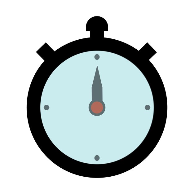 plantilla de diseño vectorial del icono del reloj de parada