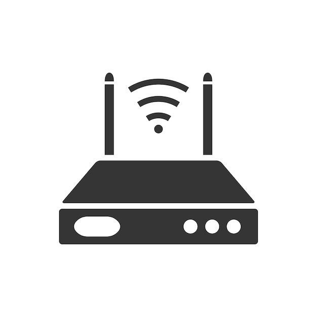 plantilla de diseño vectorial del icono del router