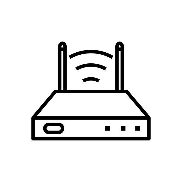plantilla de diseño vectorial del icono del router