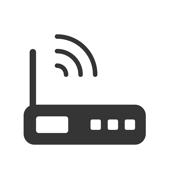 plantilla de diseño vectorial del icono del router