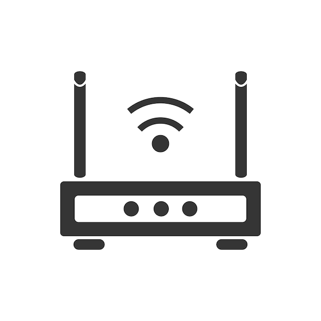 plantilla de diseño vectorial del icono del router