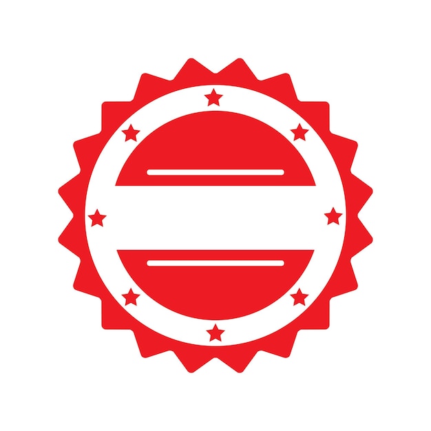 plantilla de diseño vectorial del icono del sello