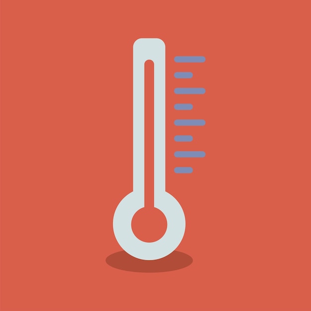 plantilla de diseño vectorial del icono del termómetro