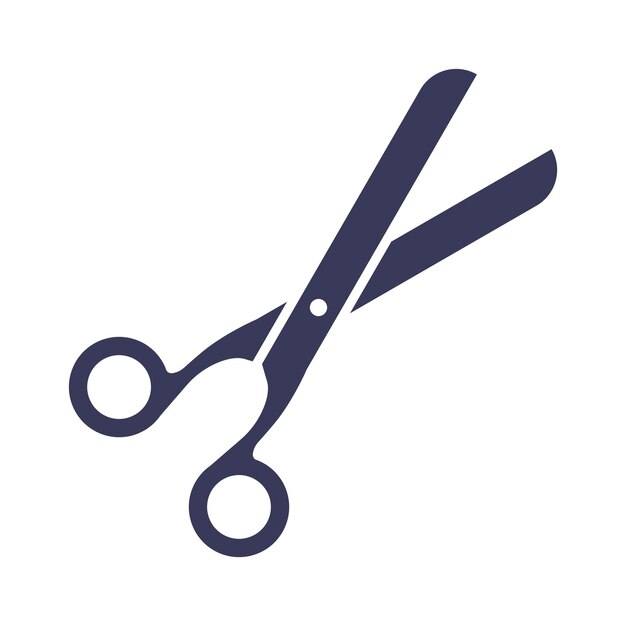 plantilla de diseño vectorial de icono de tijeras