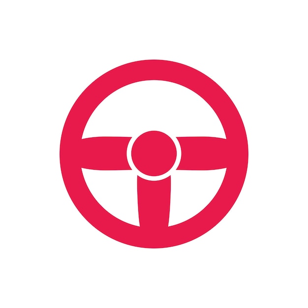 plantilla de diseño vectorial del icono del volante