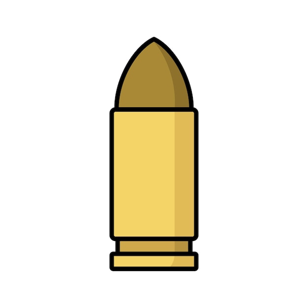 plantilla de diseño vectorial de iconos de bala simple y limpia
