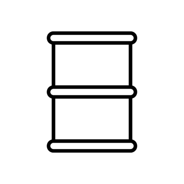 plantilla de diseño vectorial de íconos de barriles de petróleo simple y limpia