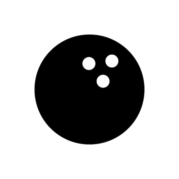 plantilla de diseño vectorial de iconos de bolos simple y limpio