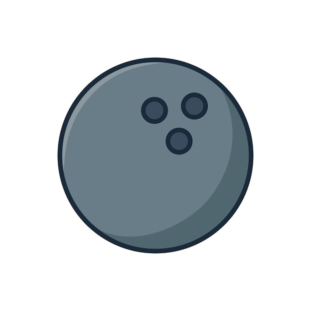 plantilla de diseño vectorial de iconos de bolos simple y limpio
