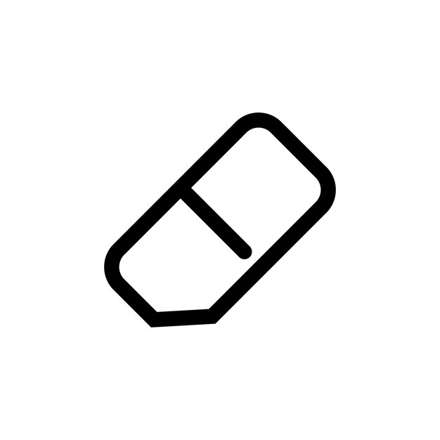 Plantilla de diseño vectorial de iconos de borrador