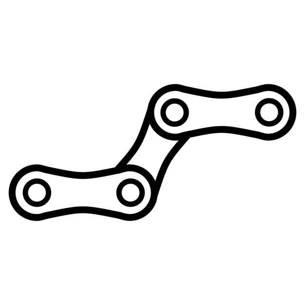 plantilla de diseño vectorial de iconos de cadenas de bicicletas