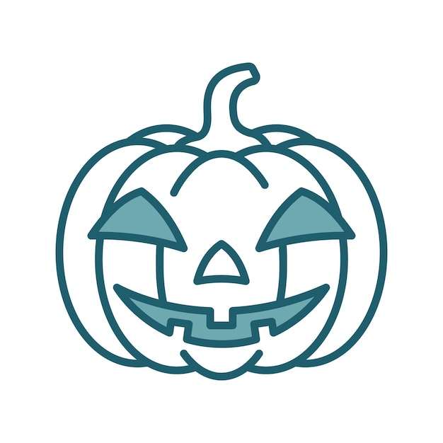 plantilla de diseño vectorial de iconos de calabaza simple y limpia