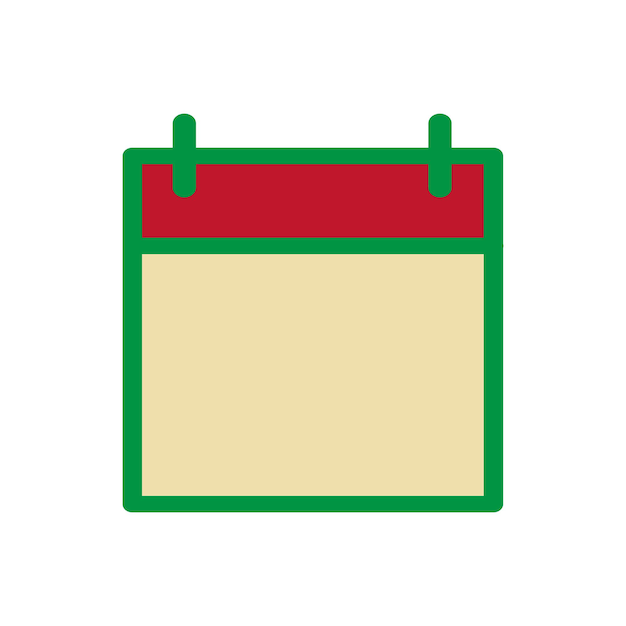 plantilla de diseño vectorial de iconos de calendario