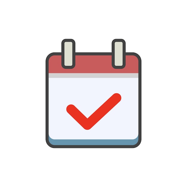plantilla de diseño vectorial de iconos de calendario