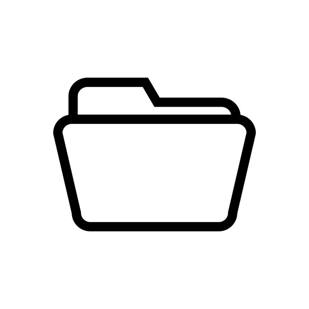 Plantilla de diseño vectorial de iconos de carpeta