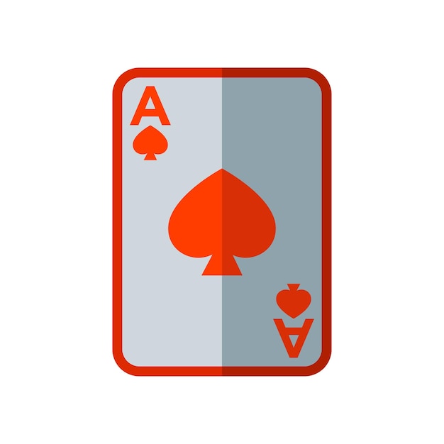 plantilla de diseño vectorial de iconos de cartas de póquer