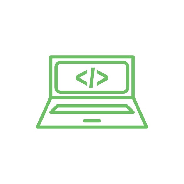 plantilla de diseño vectorial de iconos de codificación