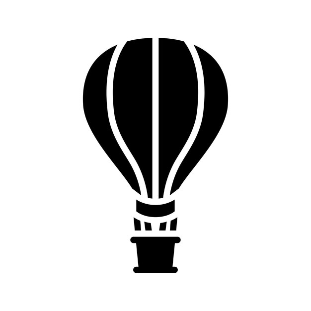 plantilla de diseño vectorial de íconos de globos de aire