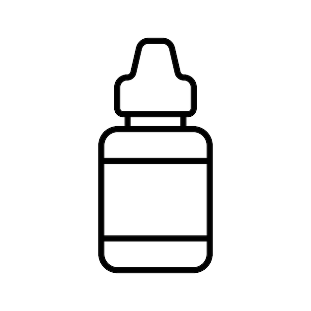 plantilla de diseño vectorial de iconos de gotas oculares con fondo blanco