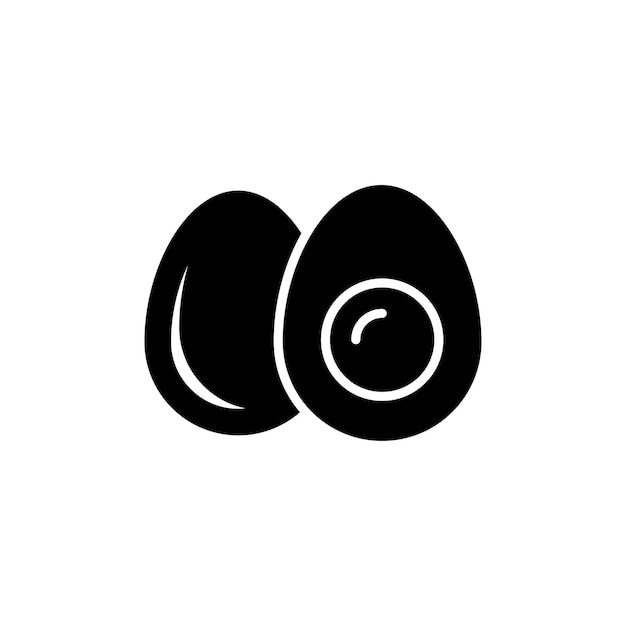 Plantilla de diseño vectorial de iconos de huevo