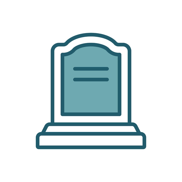plantilla de diseño vectorial de iconos de lápidas simple y limpia